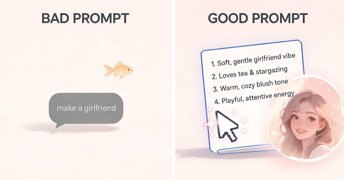 Best AI Girlfriend Prompts and How to Write Them (2026)