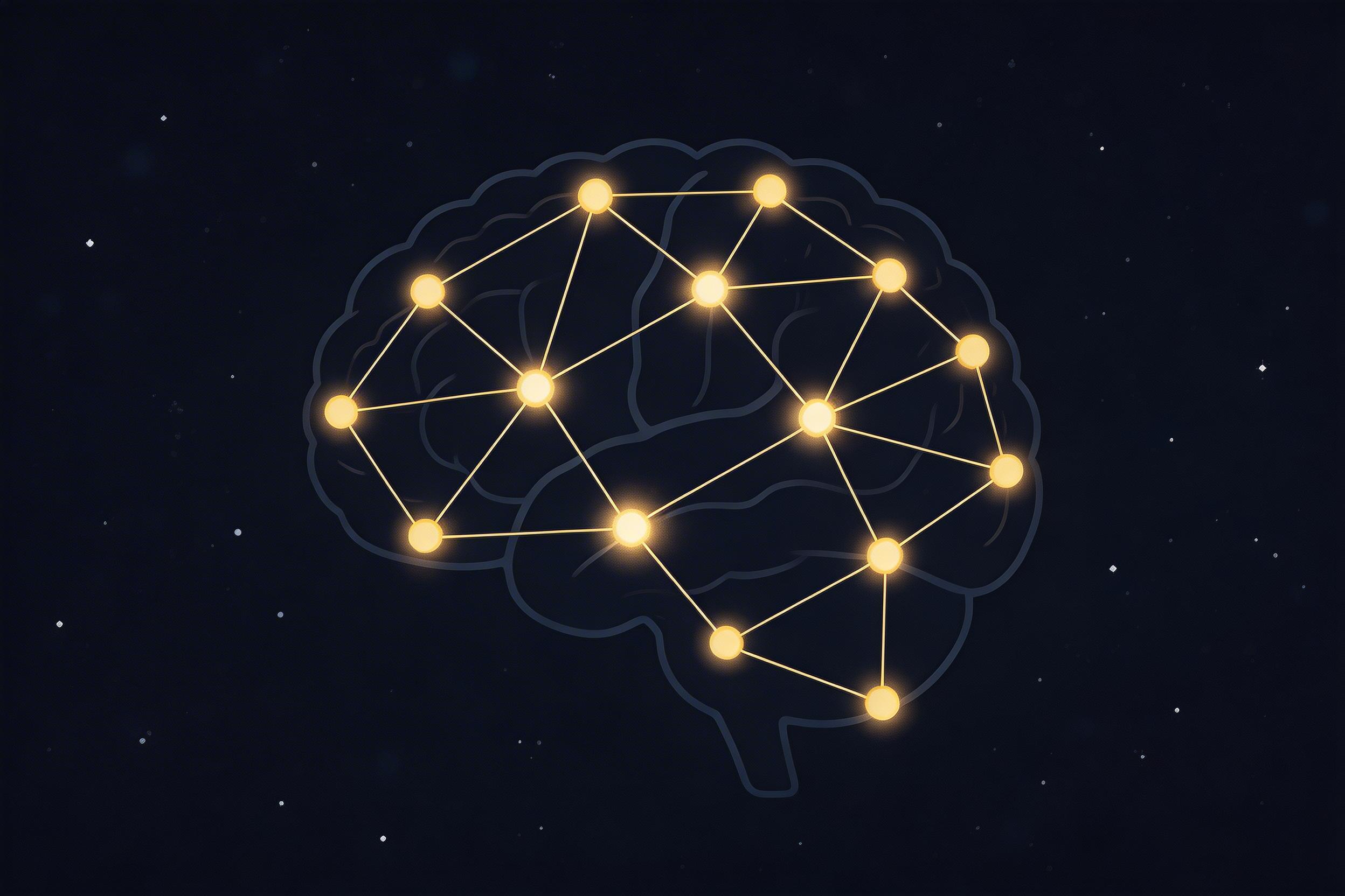 A constellation of connected memories forming a knowledge graph