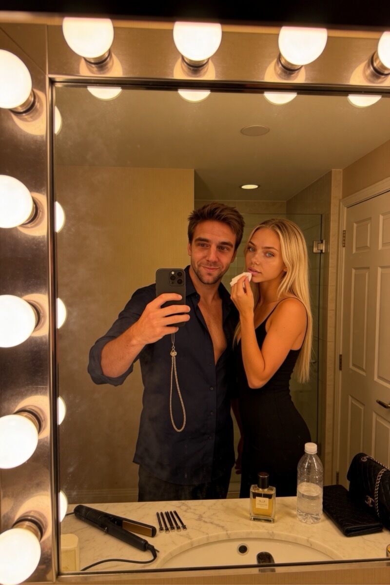 AI girlfriend couple selfie